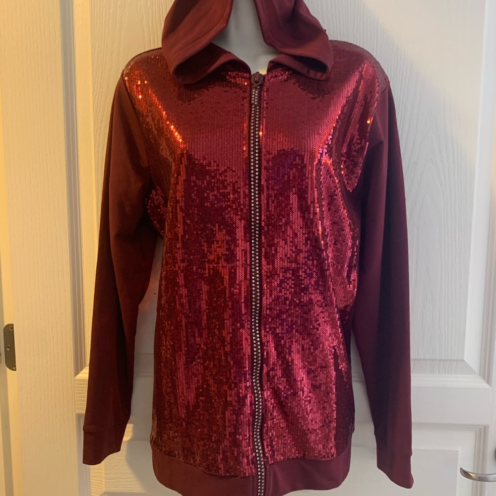 Quacker Factory Sequin Hoodie